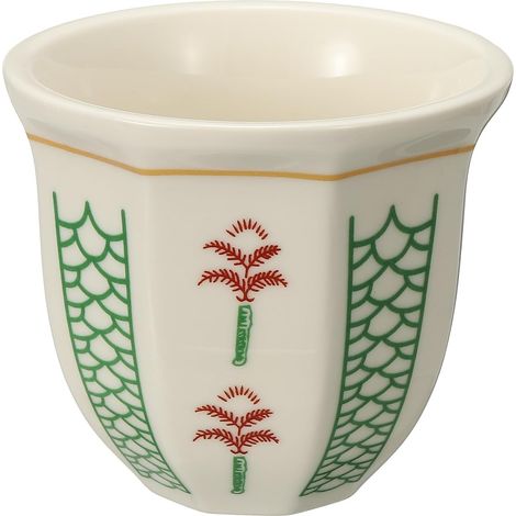 Tasse à café arabe en céramique de 250 ml, tasse à café expresso pour latte, cappuccino, lait, bureau, maison, fête, cadeaux (blanc/vert, style F) (1/5)