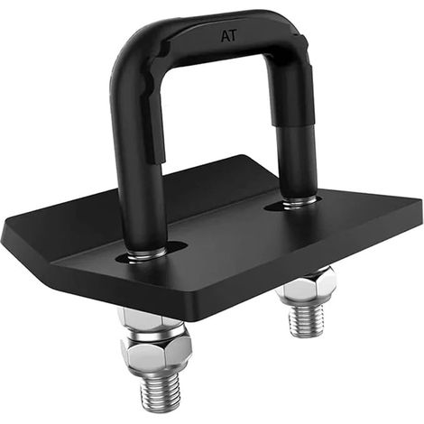 Amortisseur de remorque U - bolt Heavy Duty anti - desserrage stabilisateur crochet de fixation serrage remorque clip attache de remorque raccord de remorque (noir) (1/4)