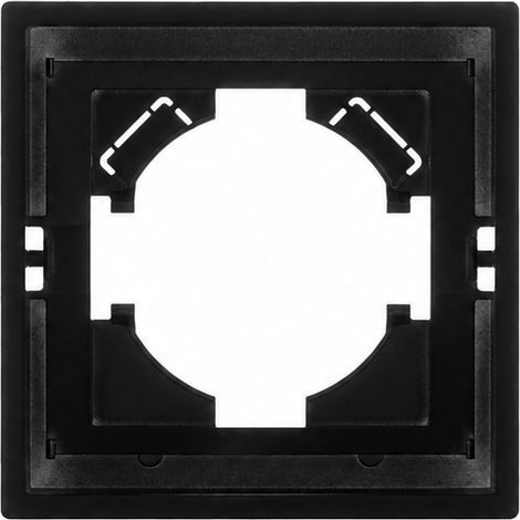 Cadre 1 poste 8080mm Série Z plaque en PC ignifuge noir pour appareillage mural standard européen 13 × 9 × 10 cm – Livraison gratuite