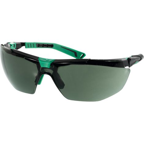 Univet Schutzbrille 5X1030005 EN 166 EN 170 EN 172 FT KN Bügel metallgrau / grün Scheibe G15 Polycarbonat - 5X1030005