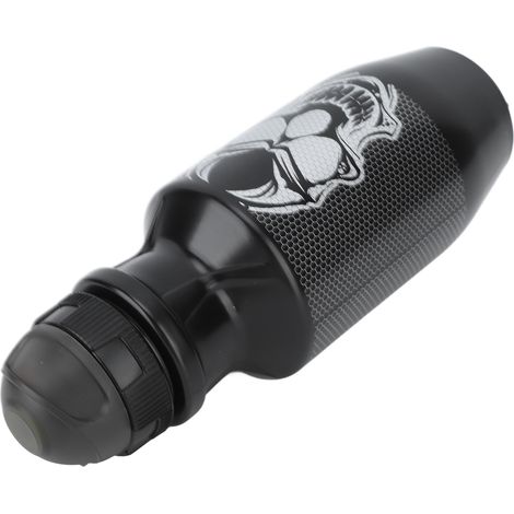 Weiche 550-ml-Trinkflasche für Radfahrer, großer Durchmesser, aus PP5, griffig, schwarz. (1/4)