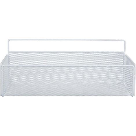 Panier de rangement de salle de bain en fil métallique, étagère de douche murale (1/5)