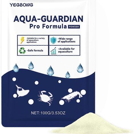 Poudre clarifiante Aqua-Guardian Pro Formulas pour éliminer les algues et restaurer la qualité de l'eau