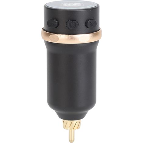 Alimentation sans fil pour machine à tatouer 1600mAh, batterie rechargeable 4-12V réglable, interface RCA, noir, pour stylo de tatouage professionnel (1/5)