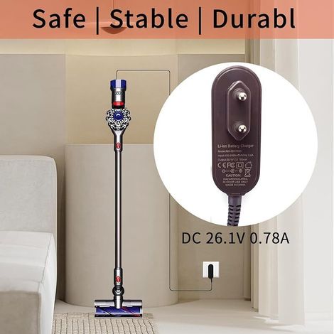 FOREHILL 26,1V Ladegerät für Dyson Charge kompatibel mit Hoover V6 V7 V8 DC58 DC59 DC60 DC61 DC62 DC74 SV03 SV04 SV05 SV11 SV10 SV09 SV06 Akku-Staubsaugern (1/5)
