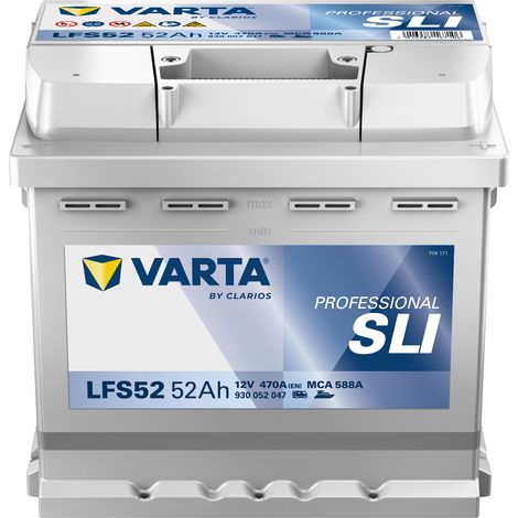 Batterie de démarrage Varta Professionnal L1 LFS52 12V 52Ah / 470A (1/2)