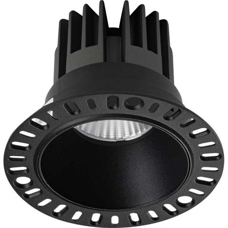 Ideal Lux GAME Downlight encastré rond LED intégré sans garniture noir 1100Lm 3000K