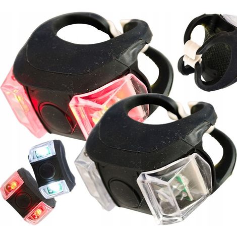 LED-Fahrradbeleuchtung, vorne und hinten, 2 Stück (1/5)