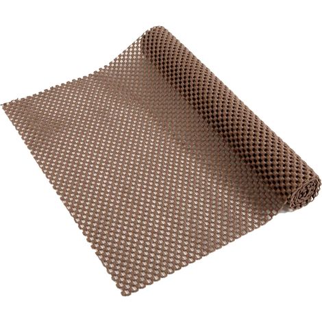 Tapis Antidérapant 1 PIÈCE 45x150 CM, Marron  Doublure Imperméable Fixe Les Moquettes (1/5)
