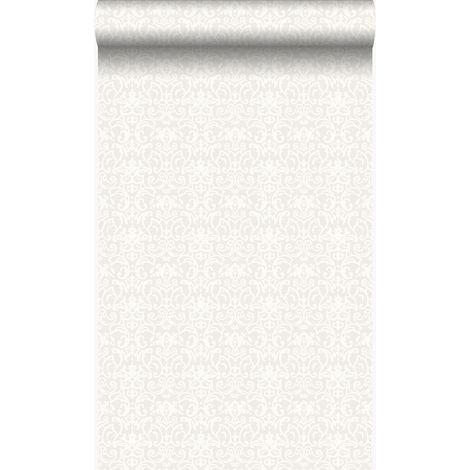 papier peint ornement blanc et gris clair - Origin Wallcoverings (1/5)