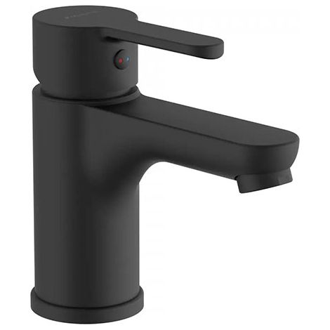 Rubinetto lavabo nero opaco - Rubinetto monocomando - Maniglia centrale - 44106 (1/5)