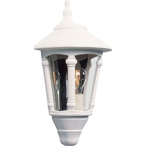Konstsmide Virgo Applique Murale Extérieure Lanterne Classique - Blanc Mat, IP23 (1/3)