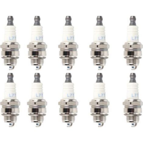 Lot de 10 Bougies d'Allumage pour Tronçonneuses et Tondeuses - (1/4)