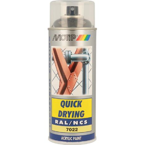 Peinture Aerosol Ral7022 Motip Ral 400ml Gris terre d'ombre (1/2)