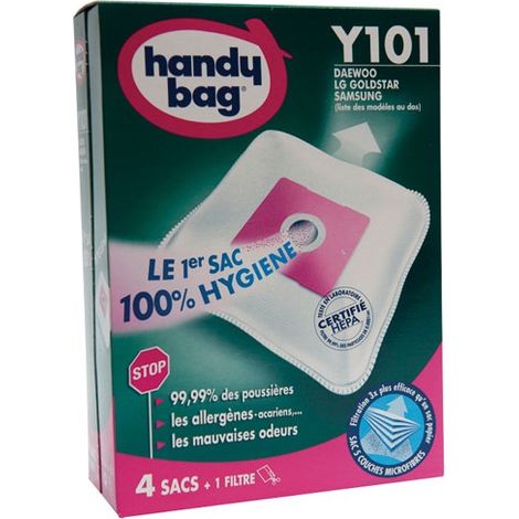 Handy Bag Y101 sacs et filtre microfibre blanc écologique (1/6)
