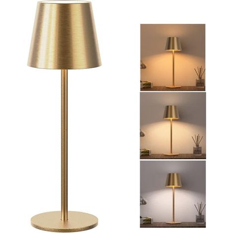 Touch LED Table Lamp – Wireless, Adjustable Brightness, 3 Colour Temperatures for Desk & Bedside (1/5)