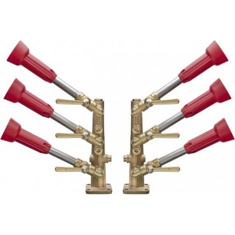Kit Irrorazione Colonna Metal Pi Ugelli 3+3 (1/2)