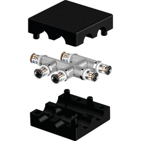 Uponor S-Press PLUS HK-X-Fitting mit Dämmbox insulated 20-16-16, 1070690