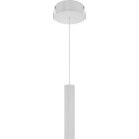 Suspension LED tubulaire Alp Space 5W, sélecteur de température de couleur (2700K-3200K-4000K), angle de faisceau de 45°, blanc mat - Beneito & Faure