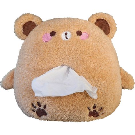 Porte-Boîte De Mouchoirs - Support Pour Siège Auto Avec Attache Élastique - Boîte À Mouchoirs En Coton Doux - 1 Pièce (1/5)