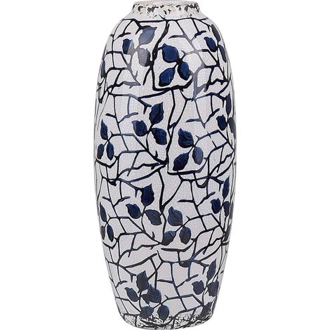 Flower Vase MUTILENE Stoneware 25 cm White