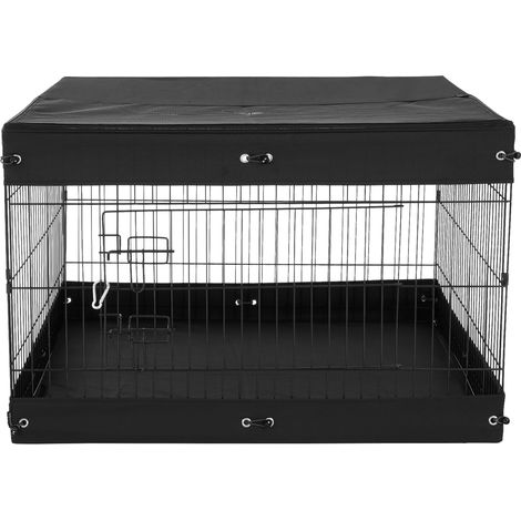 Mophorn Recinto per Cani, 4 Pezzi da 24 x 36 Pannelli Recinto per Esercizi per Animali Pieghevole in Metallo, Barriera per Cani per Uso Interno ed Esterno con Porta