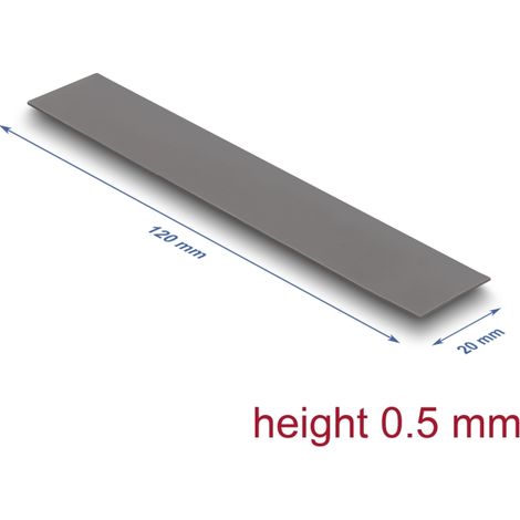 Delock Almohadilla conductora tÃ©rmica 120 x 20 x 0,5 mm para mÃ³dulos M.2 3,2 W/mK â Poca