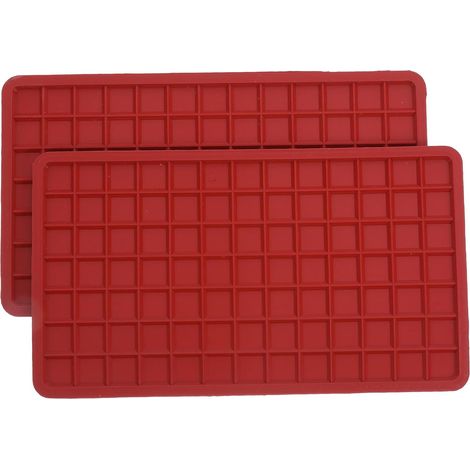 Lot de 2 Tapis de Support pour Fer à Repasser Vapeur en Silicone Rouge (1/5)