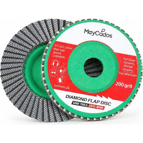 Diamond Flap Disc for Stone, Concrete, Glass and Metal, 115 x 22.23mm Diamond Flap Disc (200) (1/5)