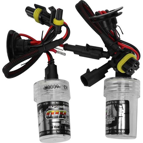 2 H3-Lampen 35W, 6000K, 3250LM, helles Weißlicht für den Austausch von Autoscheinwerfern. – AquaForge