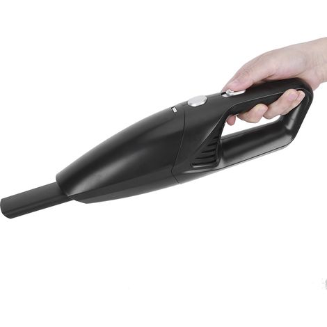 Leistungsstarker, tragbarer 120-W-Akku-Staubsauger für Auto und Haushalt, mit Licht, Nass- und Trockenfunktion – Schwarz (1/5)