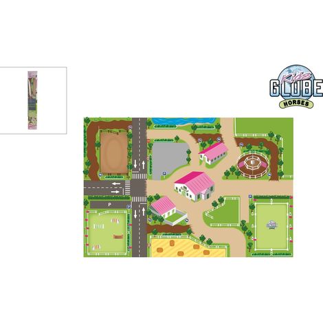 Alfombra de juegos para niños Globe Riding School