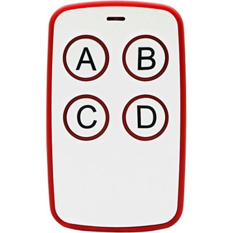 (Rouge) télécommande à copie filaire 433Mhz pour porte de garage électrique, portable longue distance (1/5)