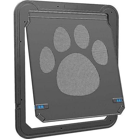 pair Ouvre-porte pour chien et chat - Ouverture de porte contrôlée - Écran électronique - Protection de fenêtre - Mur - Moustique