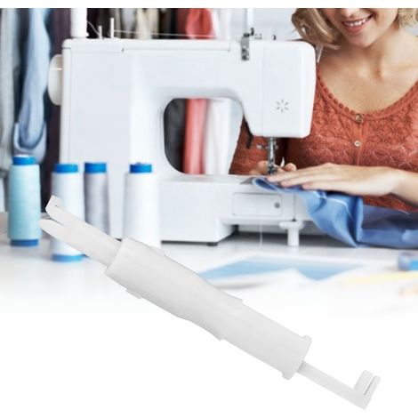 Enfile-aiguille automatique multifonction pour machine à coudre, blanc