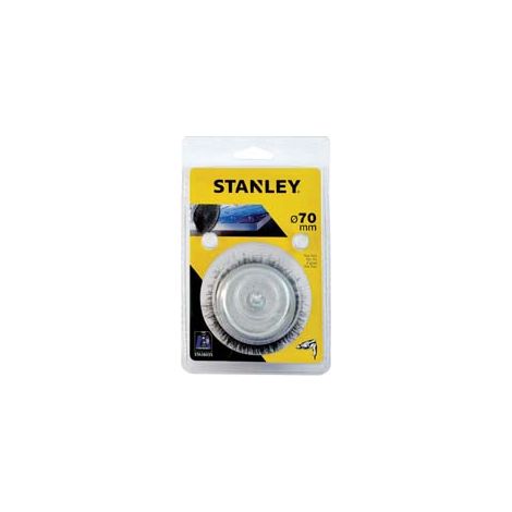 SPAZZOLA A TAZZA PER TRAPANO- - ø mm.75 codolo mm.6 (STA36040) - 1 blister STANLEY