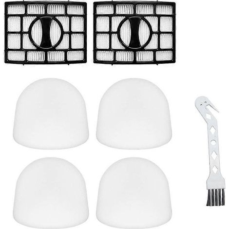 Accessoires de coton filtrant pour aspirateur SHARK CU530/UV650/UV725/NV431 (2 filtres + 4 jeux de cotons filtrants + 1 brosse blanche pour oiseaux) ( )