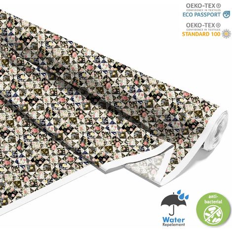 Outdoor dekostoffe oxford - Motiv Blumen mischen I DX090 (1/5)