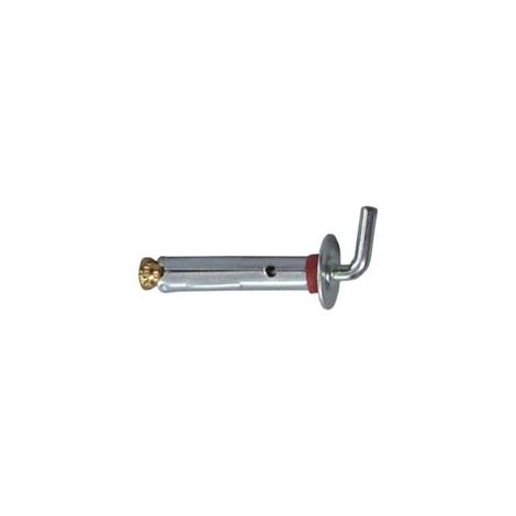 MINITASSELLO CON GANCIO CORTO IN ACCIAO ZINCATO- - ø mm.6, filetto ø mm.3 - 200 pezzi