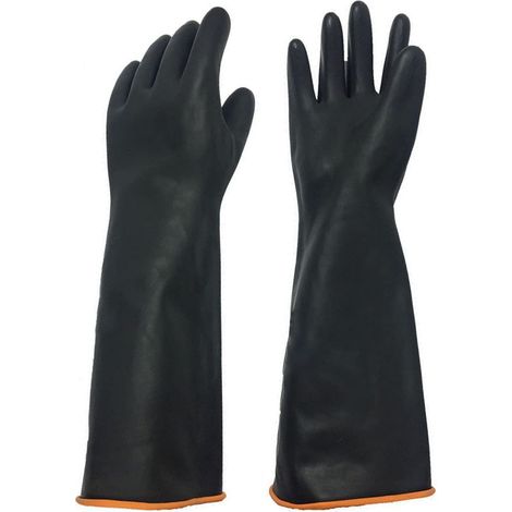 45 cm Gummihandschuhe, wasserdichte Chemikalienschutzhandschuhe, lange Tragedauer (1/5)