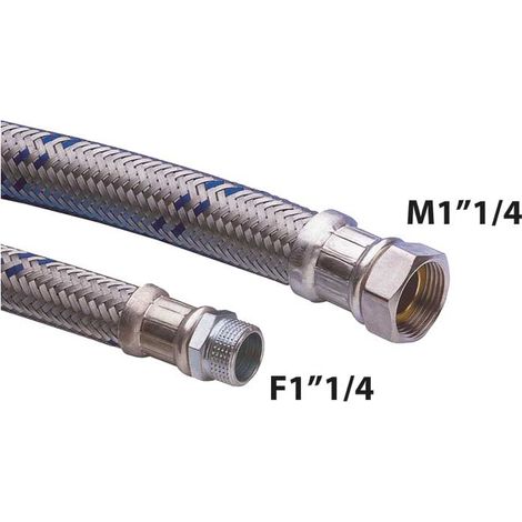 "FLESSIBILE ANTIVIBRANTE M/F 1""""1/4 IN ACCIAIO ZINCATO cm 60 - DN32"