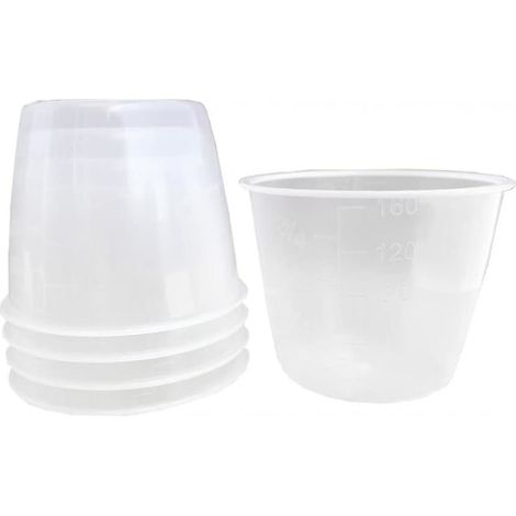 Lot de 5 cuillères doseuses à riz de 160 ml, tasses doseuses transparentes pour cuiseur à riz et ingrédients secs, tasses de riz de remplacement (1/5)