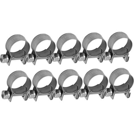 10 mini-colliers de serrage en acier inoxydable 304 de qualité sanitaire (1/5)