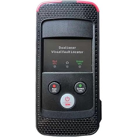 Machine optique double rouge-verte à laser vert pour fibre optique 10 mW, localisateur visuel de défauts (VFL), testeur de fibre optique rechargeable pour câbles (1/5)