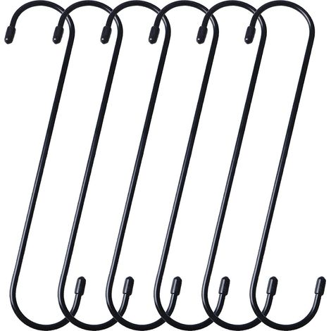 Lot de 6 crochets d'extension de 25 cm de long pour ustensiles de cuisine, pergola et placard (1/3)