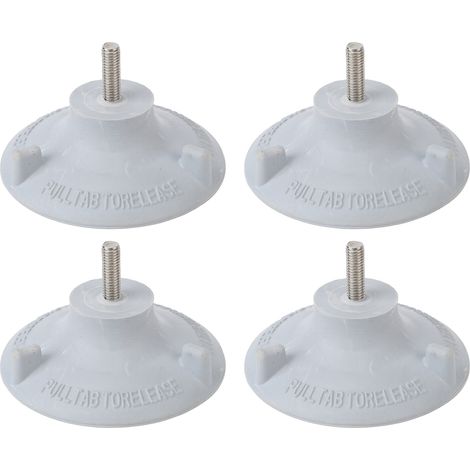 Lot de 4 pieds de rechange pour chaise de douche pour personnes âgées, grandes ventouses en caoutchouc antidérapantes. (1/5)