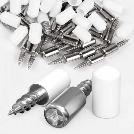 120 Pièces Taquet Étagère ø7,5 mm avec Protection en Caoutchouc Blanc, Support Étagère pour Armoire Étagère (1/5)