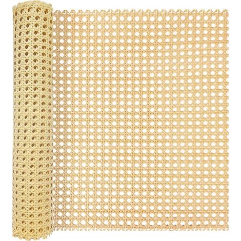 cannage 40 x 150 cm materiau pe impermeable tressage rotin synthetique pour chaise meuble armoire abat jour 1 rouleau (1/5)