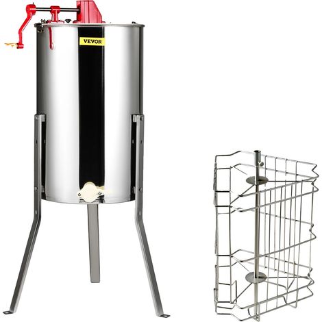 Extracteur de miel, fonctionnement manuel, construction en acier inoxydable, 15in (1/2)