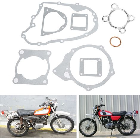 Kit de joint de culasse et de joint de moteur pour moto YAMAHA DT125 2 temps 125 cm3 (1974-1976) (1/5)